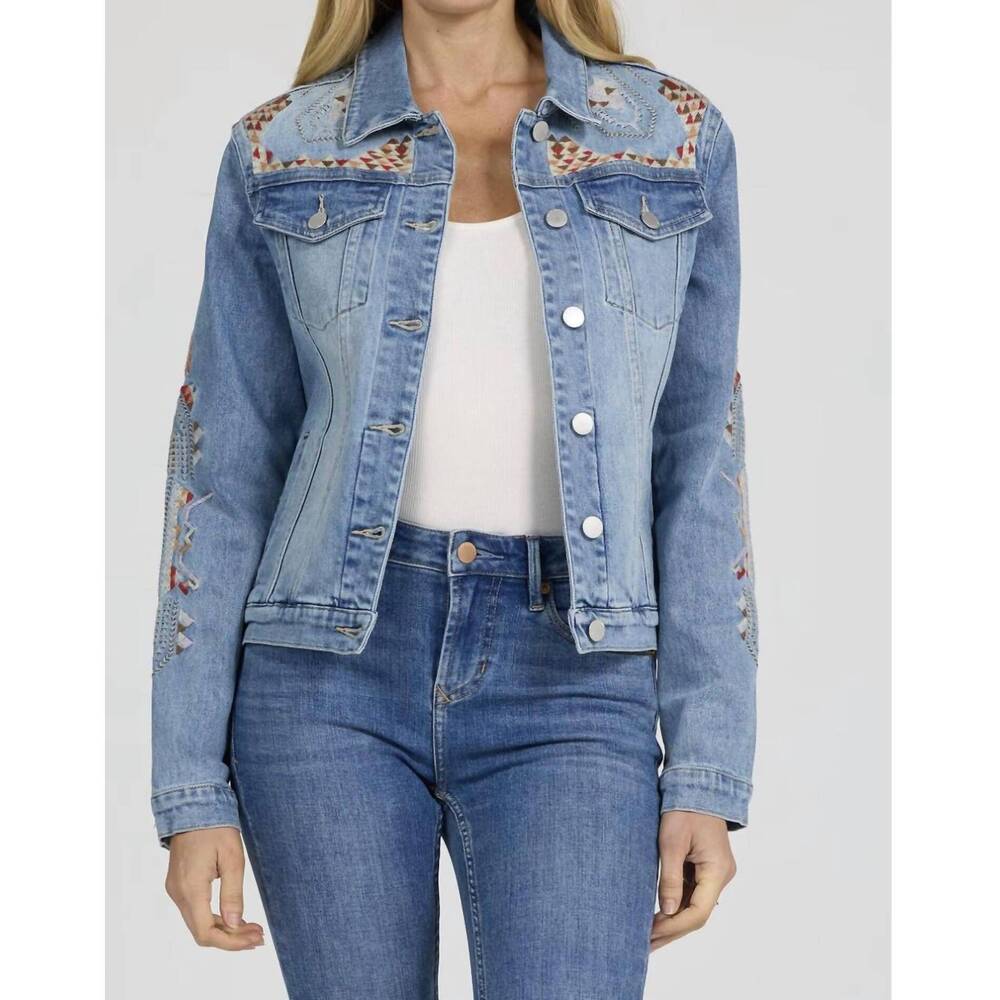 NEW NULL ainsley jean jacket in santa fe